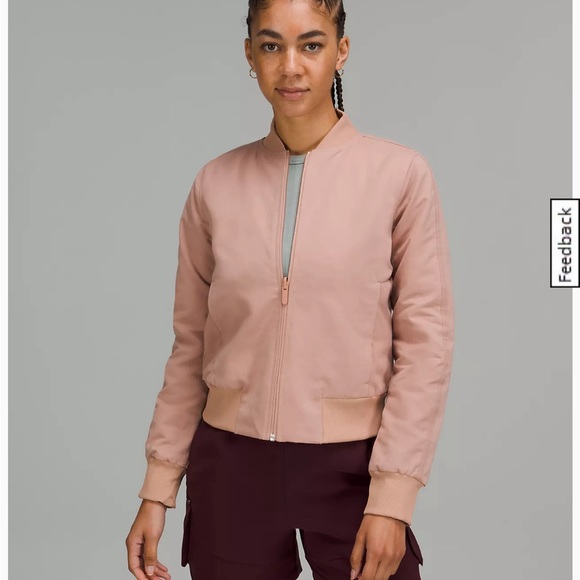 Lululemon non-stop cotton bomber size 2. Excellent used condition. Reversible - Picture 7 of 10